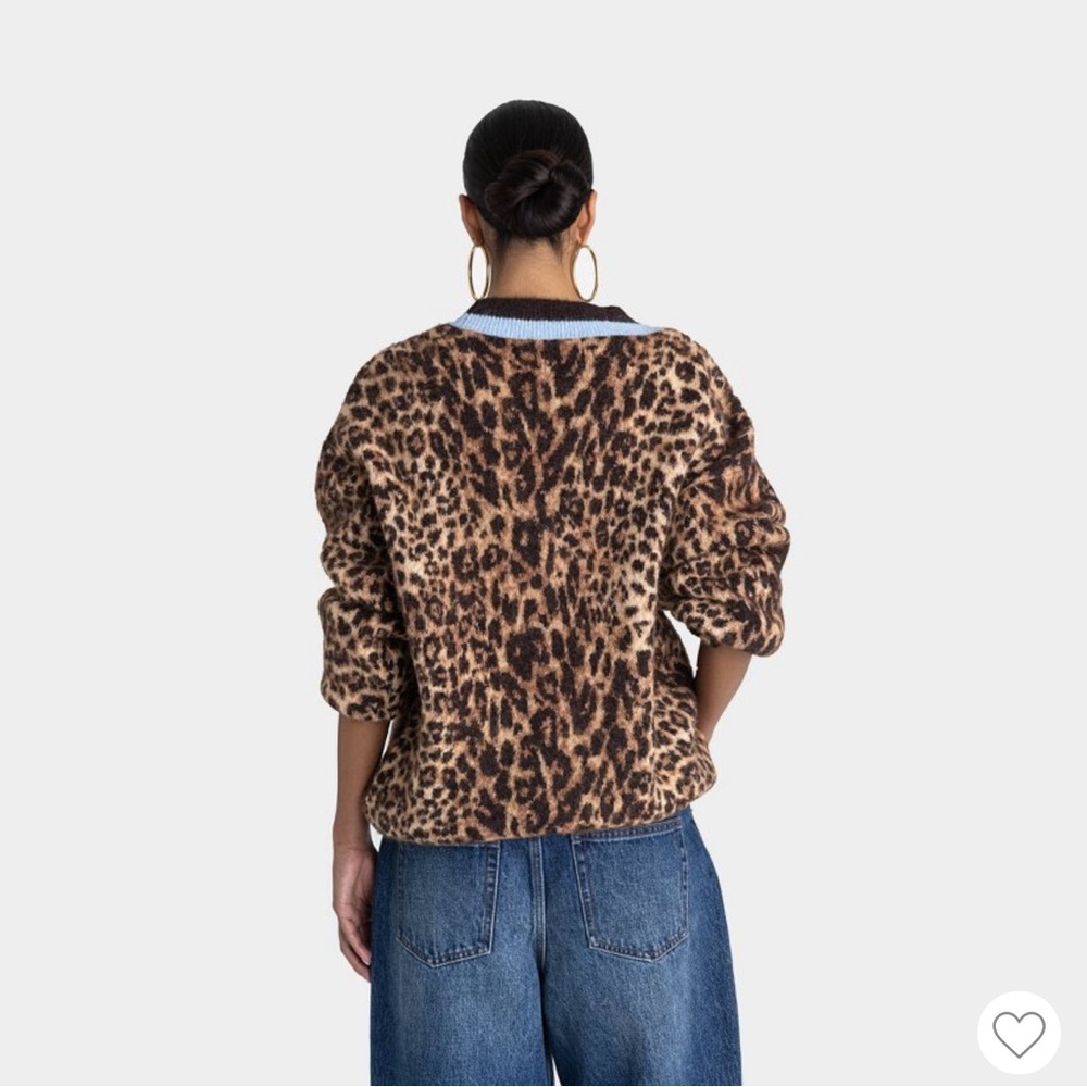 KBB by KAHLANA Women's Slouchy Leopard Print Cardigan /Large / SOLD OUT! - Picture 2 of 3